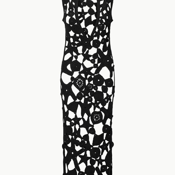 New NWT STAUD Pellegrino Dress Black Size M/L Retails $695 - Picture 5 of 11